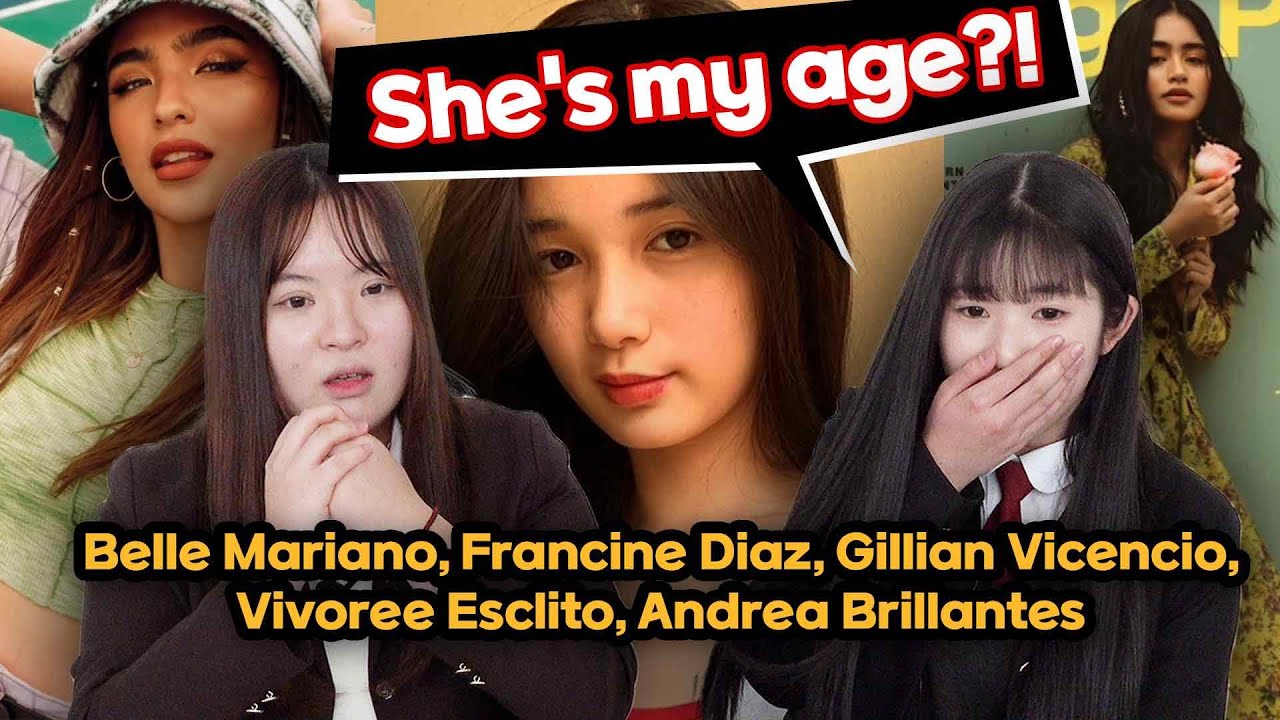 🇰🇷🇵🇭 Korean Teens React to Filipino Gen Z female celebrities | Belle Mariano, Francine Diaz and MORE background