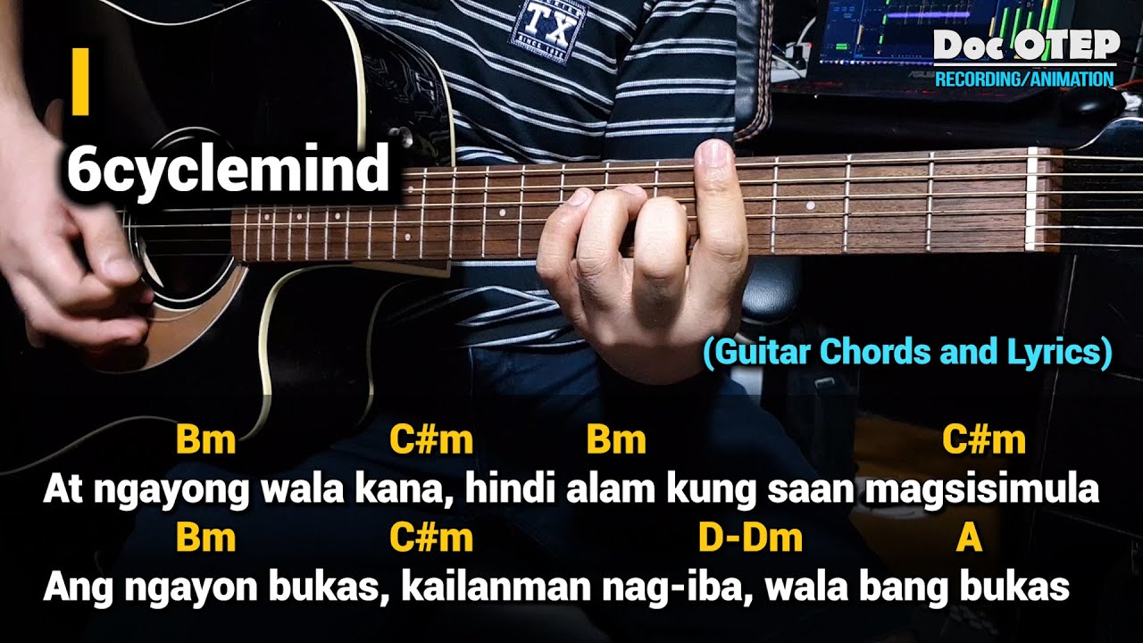 I - 6cyclemind (Guitar Tutorial with Chords and Lyrics) background
