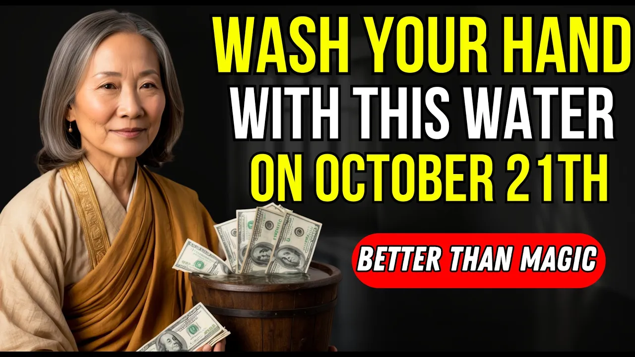 BE RICH! WASH your Hands with THIS WATER on October 21th and Attract MONEY | Buddhist Teachings