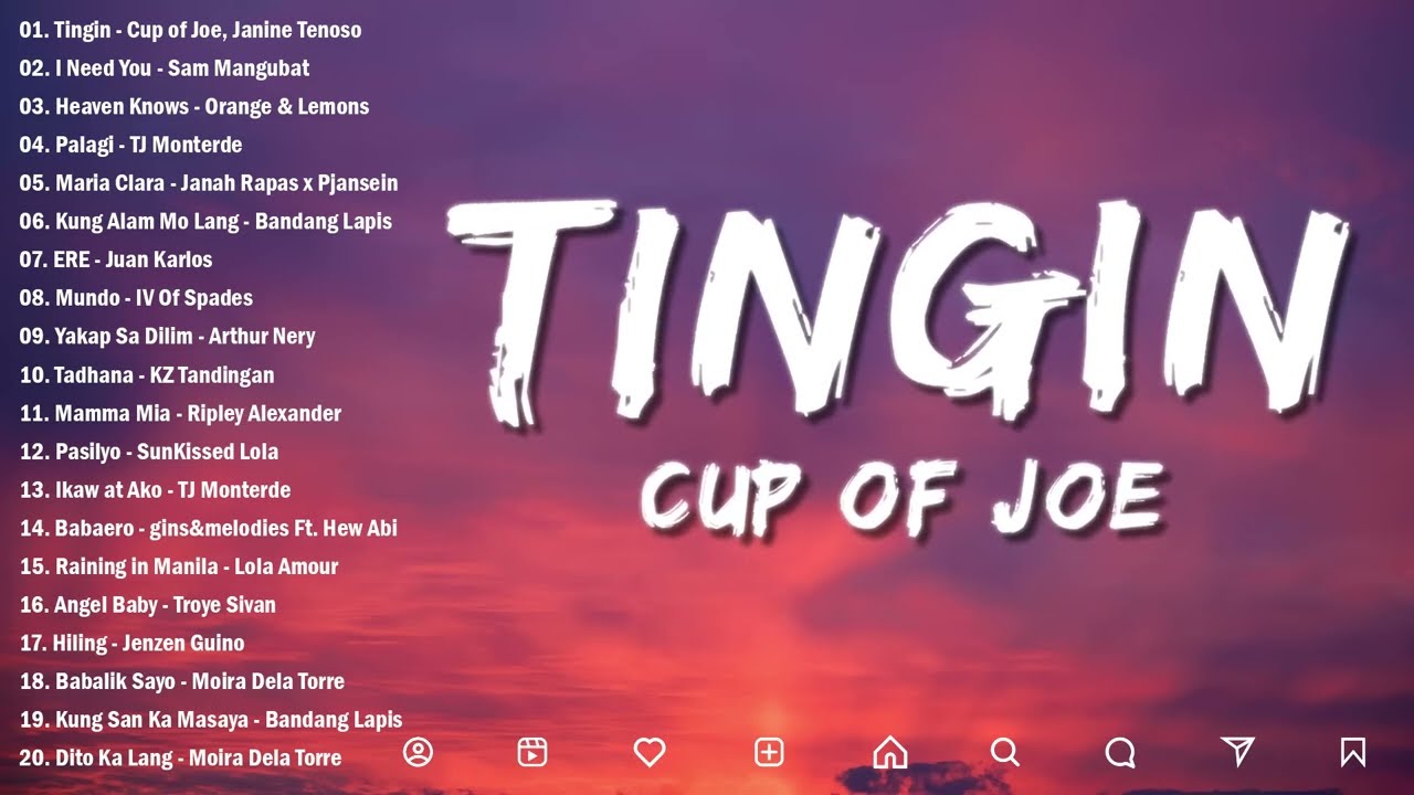 Tingin - Cup of Joe (Lyrics)💙Best OPM Tagalog Love Songs 2024 Playlist | OPM Top Trends 2024 #vol1 (2024) | Watch on Movi47
