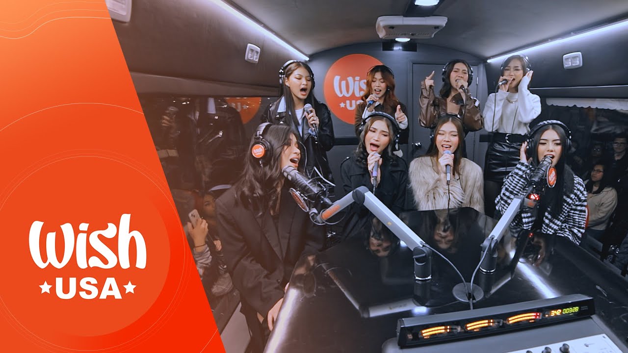 BINI performs "Strings" LIVE on the Wish USA Bus background