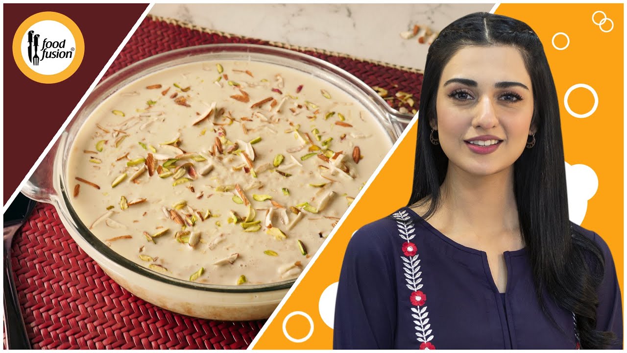 Malai Cake Recipe with Sarah Khan at Food Fusion background