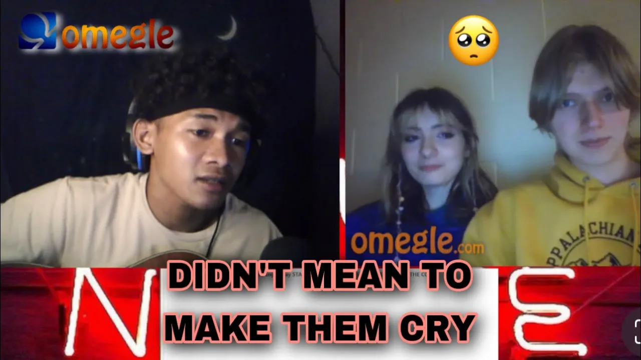 singing to strangers on omegle | i feel bad on her ๐