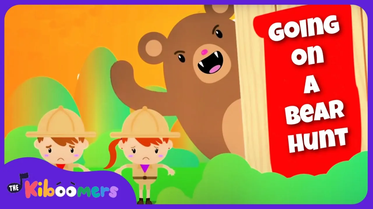 Going on a Bear Hunt - THE KIBOOMERS Preschool Songs for Circle Time background