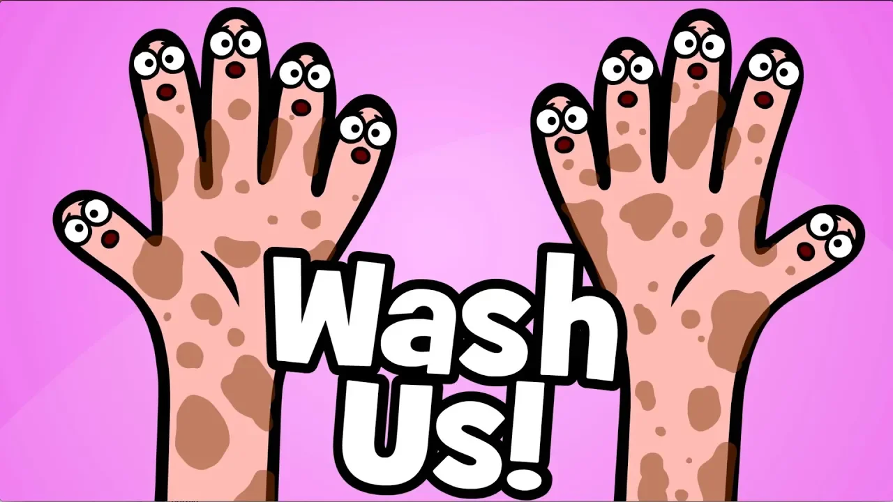 Wash your hands Children's Song | Wash us - Healthy habits Song | Hooray Kids Songs & Nursery Rhymes background