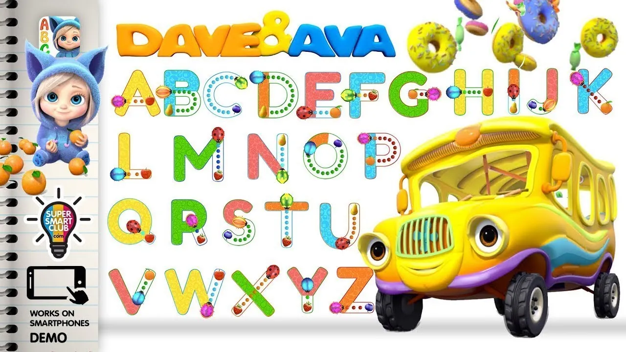 Writing Alphabets with Dave and Ava Tracing App