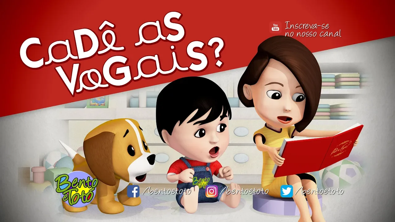 Bento e Totó - Cadê as Vogais (Desenho Infantil)