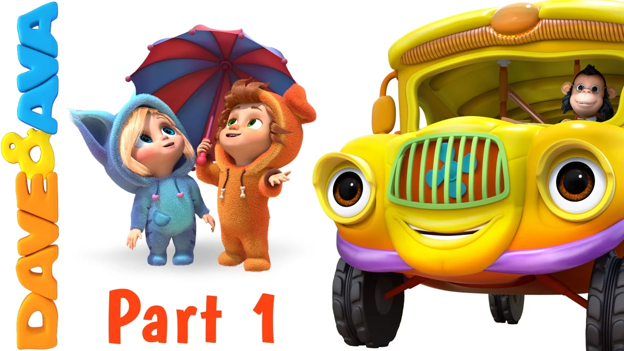 Wheels on the Bus | Nursery Rhymes and Baby Songs from Dave and Ava background