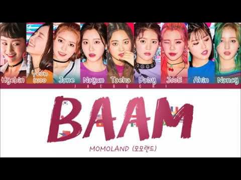 MOMOLAND(모모랜드) - BAAM (Color Coded Lyrics Eng/Rom/Han) background