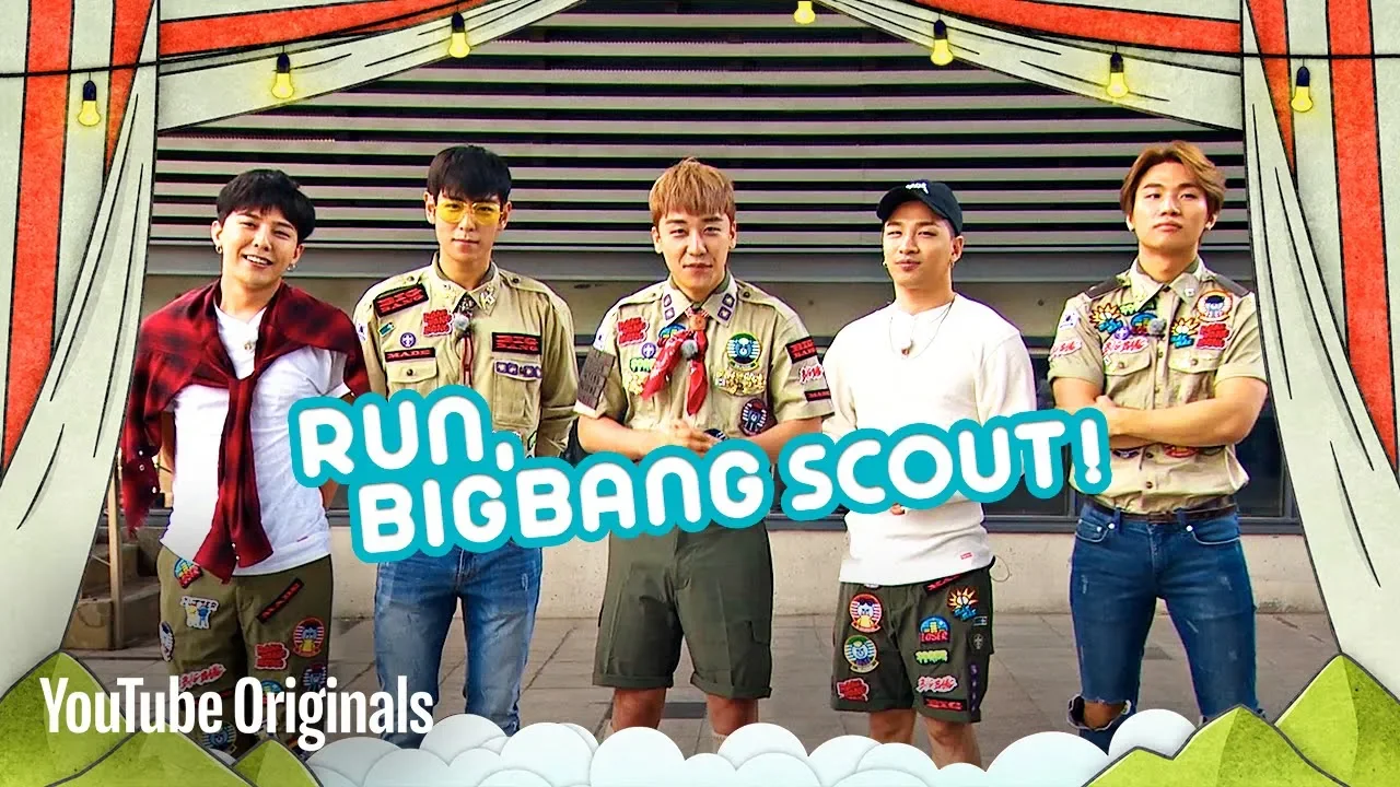 THE GATHERING BEGINS - Run, BIGBANG Scout! (Ep 1) poster — similar to BIGBANG - 'LOSER' + 'BAE BAE' + ‘뱅뱅뱅(BANG BANG BANG)' in 2015 MAMA