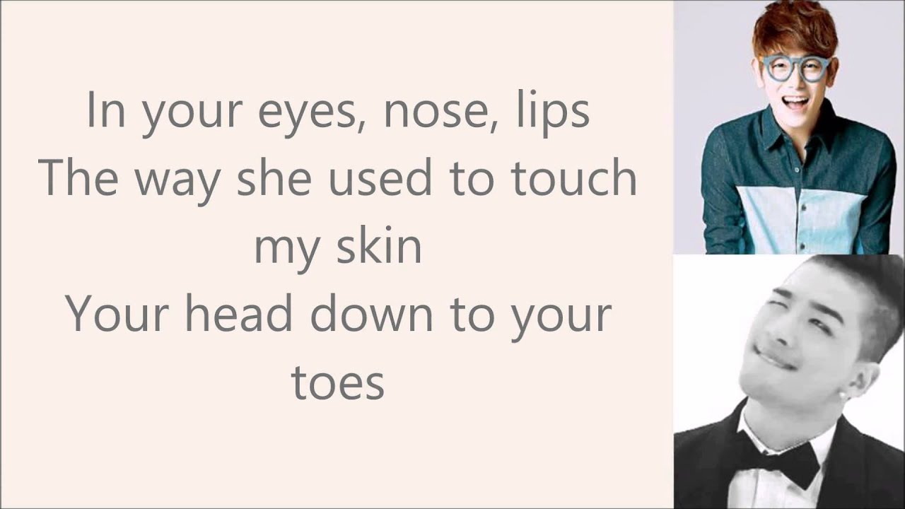 { Eyes Nose Lips } English Cover by Eric Nam lyric video background