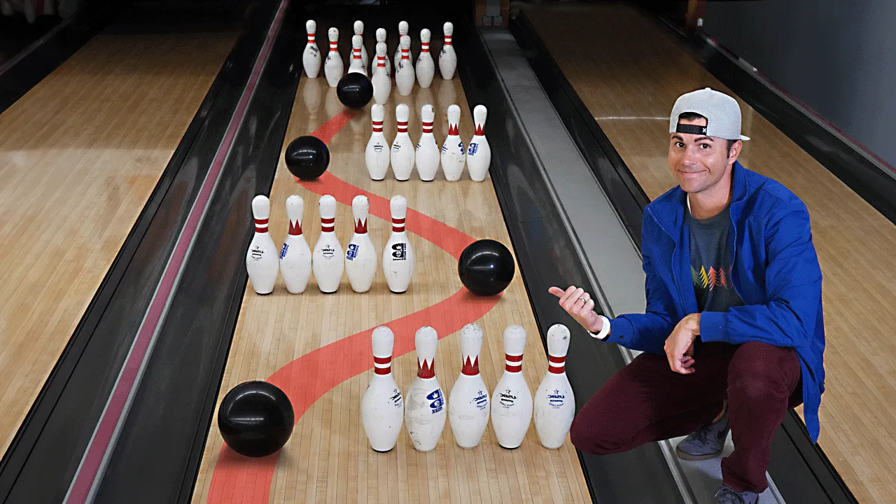World's First Automatic Strike Bowling Ball background