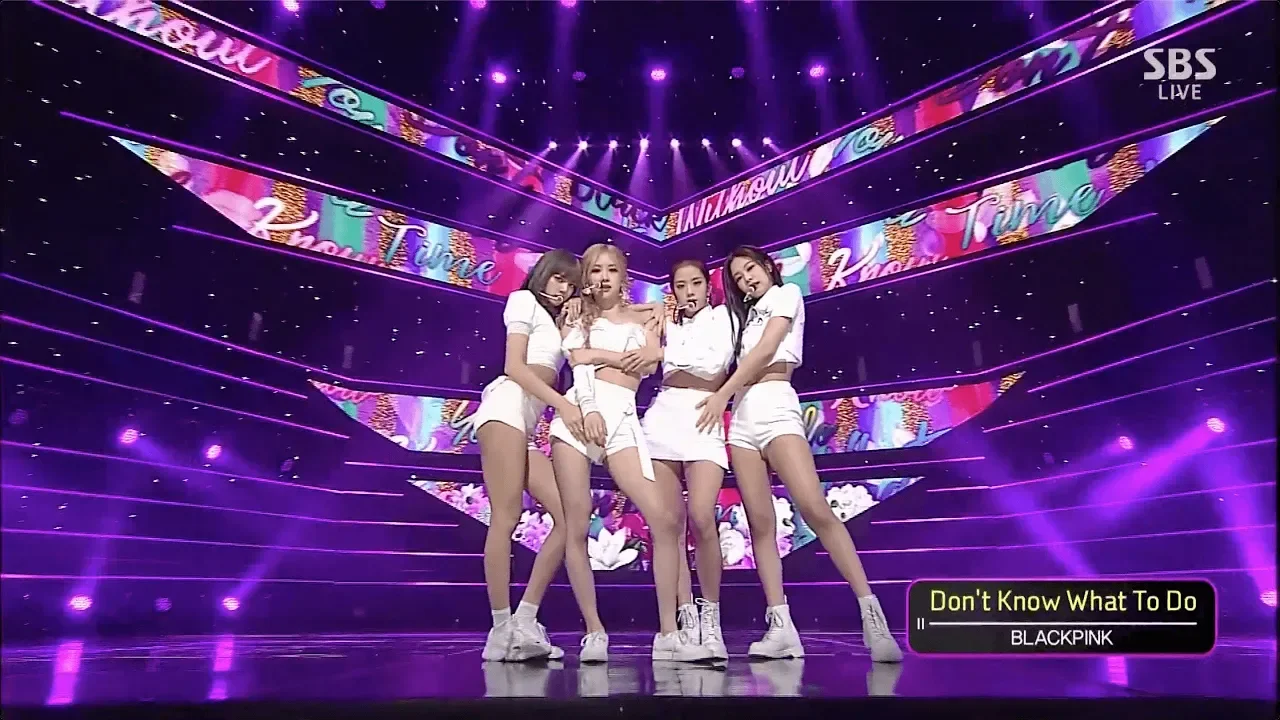 BLACKPINK - ‘Don't Know What To Do’ 0407 SBS Inkigayo background