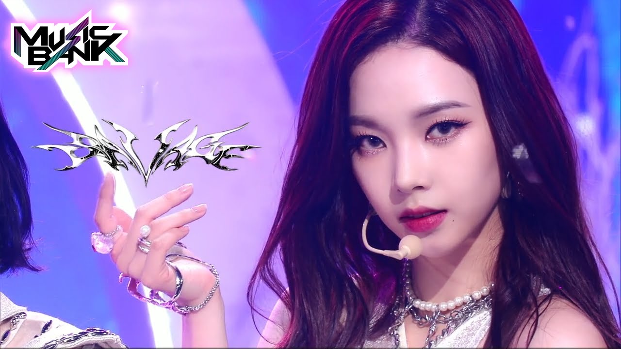 aespa(에스파 エスパ) - Savage (Music Bank) | KBS WORLD TV 211022 background