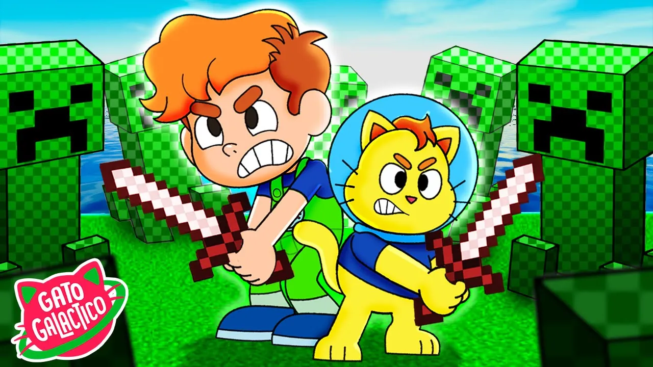 NOSSA PRIMEIRA AVENTURA NO MINECRAFT !!! Gato Galactico e Astro Desenho Animado gameplay poster — similar to Astro Bot PS5 - Final Boss Fight, Ending and Credits (4K)
