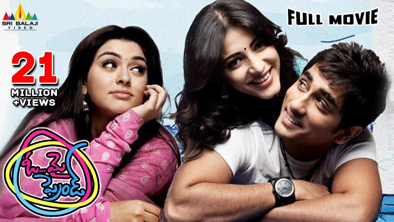 Oh My Friend Telugu Full Movie | Siddharth, Shruti Haasan, Hansika @SriBalajiMovies (2013) | Watch on Movi47