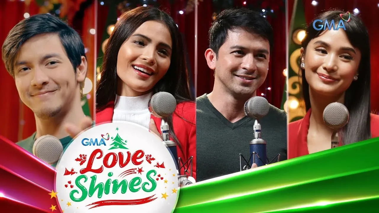 GMA Christmas Station ID 2019 Lyric Video: Love Shines background