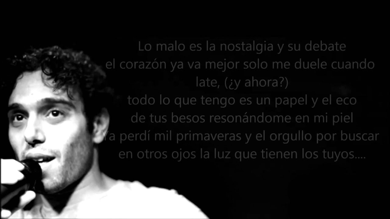 Triste canción de amor, Sharif background