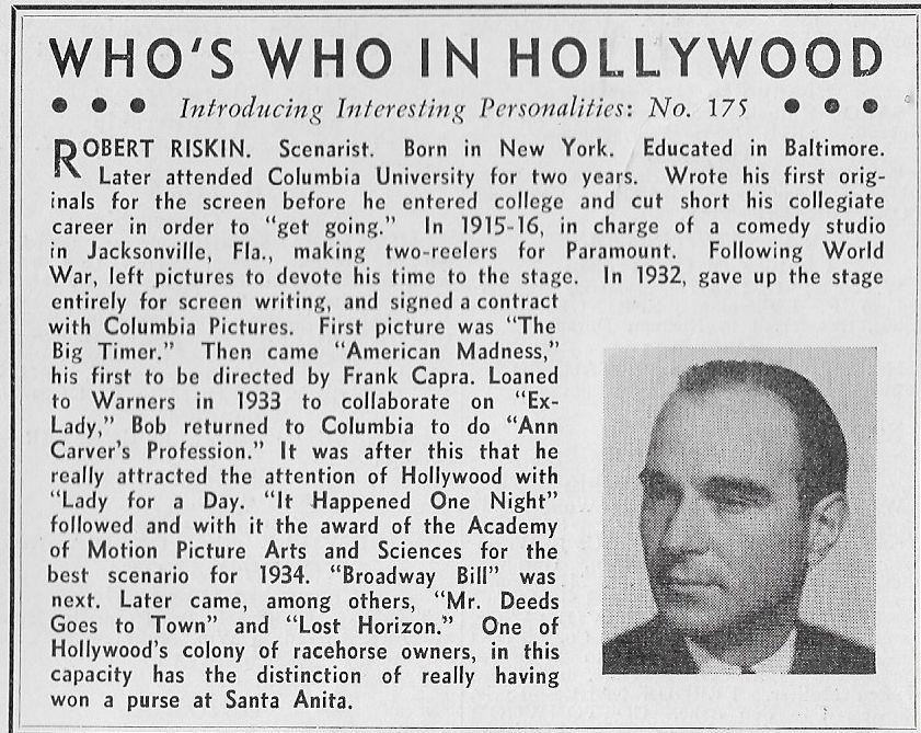 actor Robert Riskin large photo