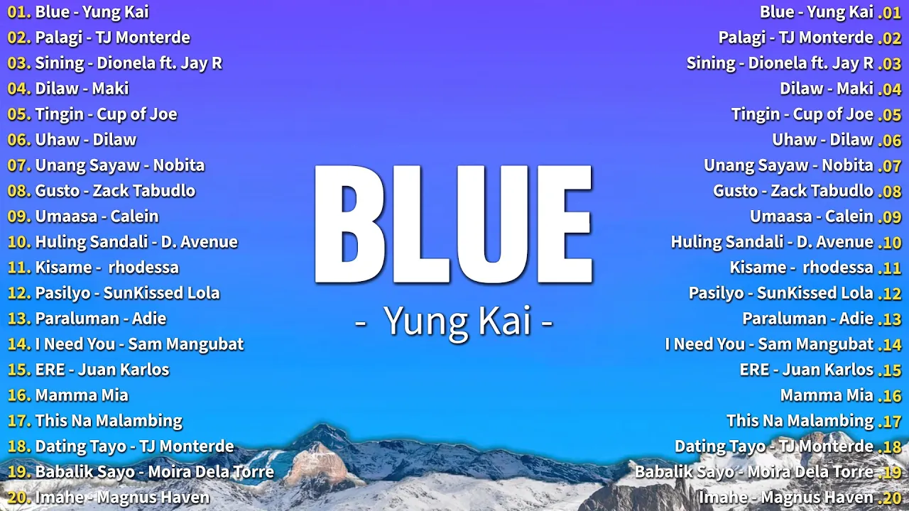 Blue - Yung Kai 💗 Best OPM Tagalog Love Songs With Lyrics 2024 poster — similar to Black Clover Beutiful Music - Relaxing Music For Stress Relief And Sleeping