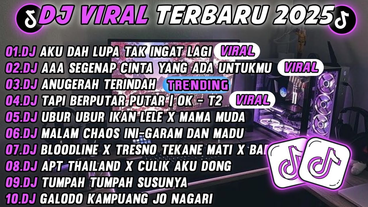 DJ TIKTOK TERBARU 2025-🎵 DJ DJ AKU DAH LUPA TAK INGAT LAGI  🎵 DJ ANUGERAH TERINDAH FULL ALBUM