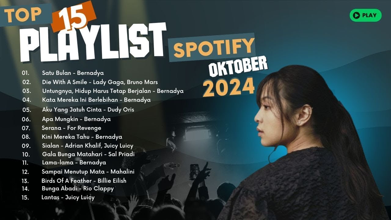 🔴LIVE - Top 15 Trending Playlist Spotify Indonesia Oktober 2024 - SPOTIFY TRENDING !!!