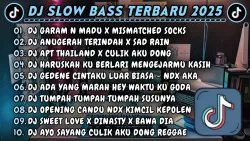 DJ SLOWBASS TERBARU 2025 || DJ GARAM N MADU X MISMATCHED SOCKS || DJ ANUGERAH TERINDAH X SAD RAIN