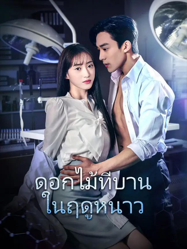 ดอกไม้ที่บานในฤดูหนาว poster