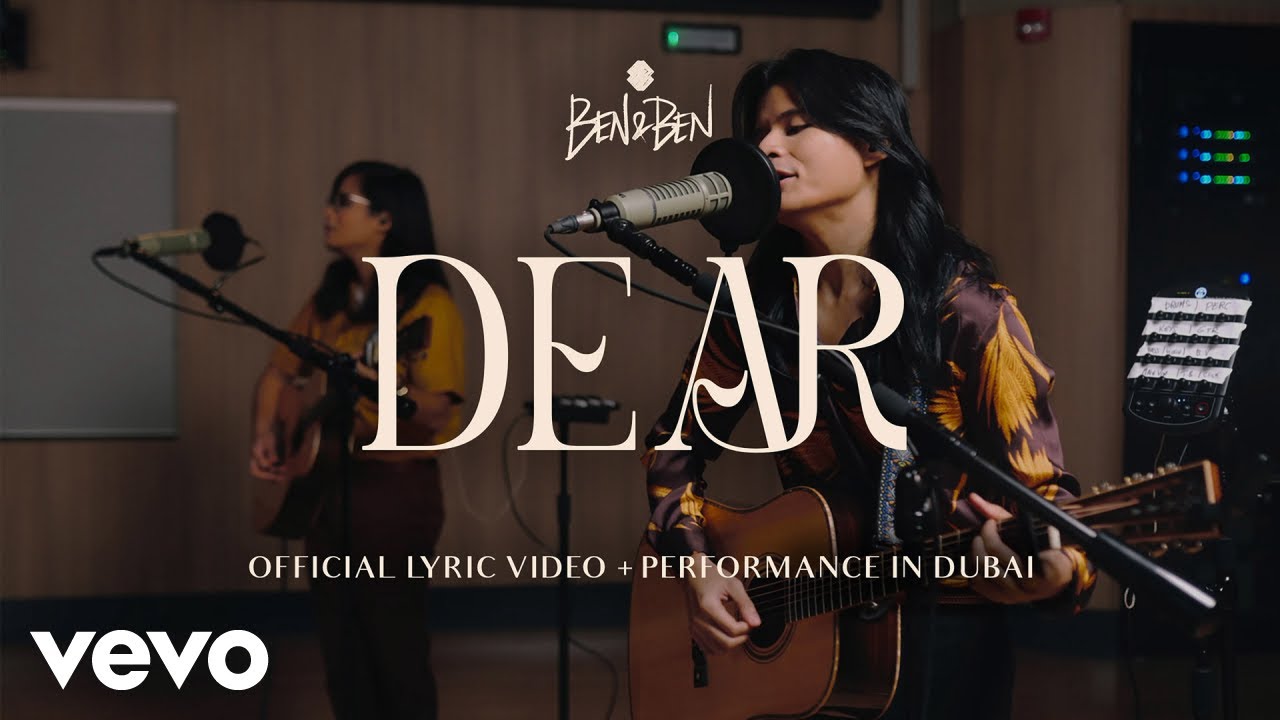 Ben&Ben - Dear | Official Lyric Video | Recorded Live in Firdaus Studio, Dubai background