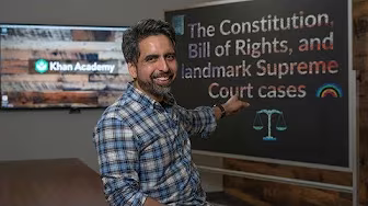 The Constitution, Bill of Rights, and Landmark Supreme Court Cases backdrop