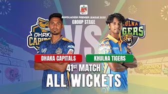 All Wickets / Dhaka Capitals vs Khulna Tigers / 41st Match / BPL 2025