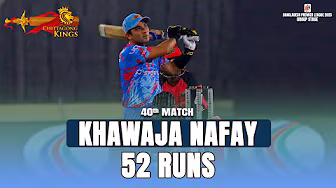 Khawaja Nafay's 52 Runs against Sylhet Strikers || 40th Match || BPL 2025 background