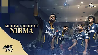 Meet and Greet at NIRMA University, Ahmedabad | Gujarat Titans background