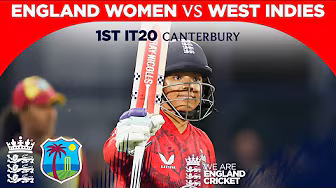 Dunkley Hits 81* Off 56 Balls | Highlights - England v West Indies | 1st Women’s Vitality IT20 2025 backdrop