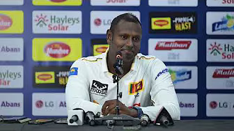 What Angelo Mathews Said Before His Final Test | Pre-Match Press Conference background