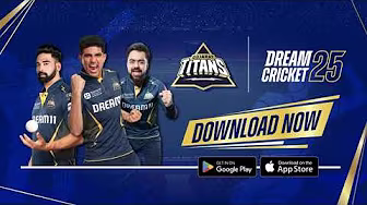 Gujarat Titans x Dream Cricket 2025 background