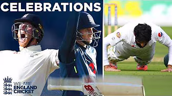 BEST Celebrations in England | Jadeja's Sword, Stokes at Headingley, Misbah's Press-Ups & MORE! background