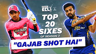 Elvish’s VIRAT Six, Wasim’s No-Look Magic, Six no.1 is Outrageous | Top 20 Sixes of ECL S2 | ECLT10
