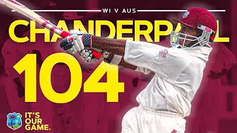 Chanderpaul Hits 104 In Highest Successful Run-Chase In Test History! | West Indies v Australia 2003 background