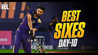 Raining Sixes on Last Day of League Stage | Best Sixes | ECLT10