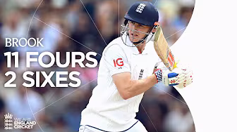 👏 So Close! | Harry Brook Smashes Blistering 99 | England v India background