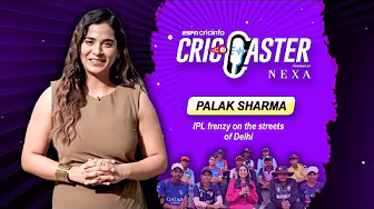 #CricCaster | #PalakSharma captures the #IPL frenzy in #Delhi #IPL2025 background
