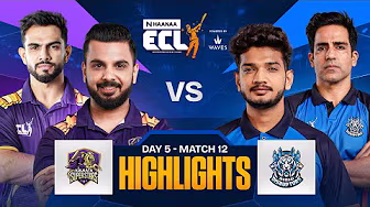 BAD DAY for Munawar's Disruptors as Pushkar and Co get another WIN | Match 12 Highlights | ECLT10 backdrop