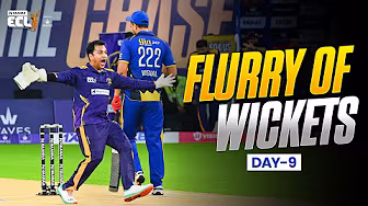 3 thrilling matches and flurry of wickets | Best Wickets Day 9 | ECLT10