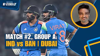 India and Bangladesh clash in Dubai to kick-off their #championstrophy2025 campaign | Group A | background