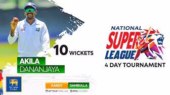 Akila Dananjaya's Match Haul of 10 Wickets vs Kandy | NSL 2025 backdrop