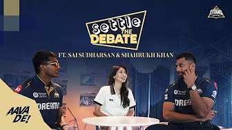 Settle the Debate ft. Sai Sudharsan & Shahrukh Khan - Part 1 | Gujarat Titans background