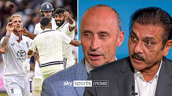 "Game on!" đ | Nasser Hussain and Ravi Shastri react to day three of the first Test backdrop