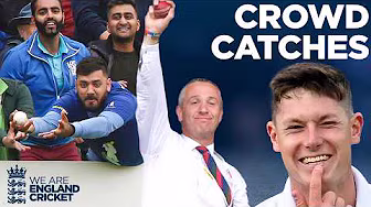 Unbelievable & Funniest Crowd Catches in Cricket! ๐ | Best Spectator Grabs