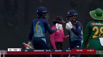 Kavisha Dilhari 61 (75) vs South Africa | Servo Cup Women's Tri-Nation ODI Series 2025 backdrop